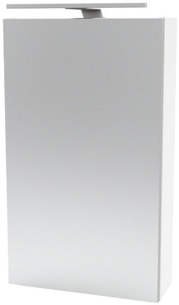 Fackelmann SBC SCENO Gäste-WC Spiegelschrank 40 cm, Weiß matt, links Bild 1