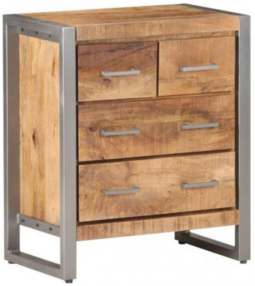 vidaXL Sideboard 60 x 35 x 70 cm Raues Mangoholz Bild 1