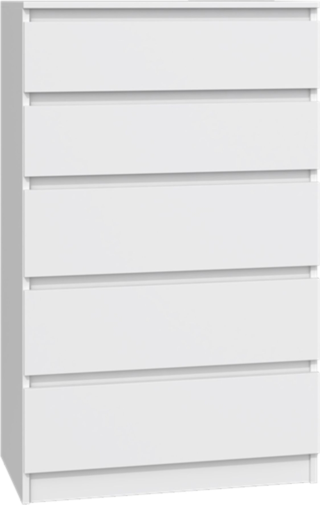 Selsey 'Malwa' Kommode mit fünf Schubladen, weiß, ca. 110 x 70 x 40 cm Bild 1