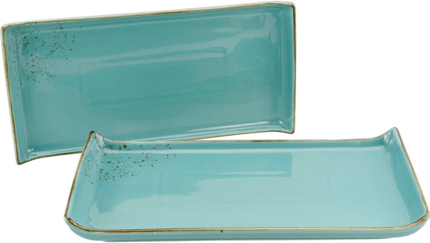 CreaTable Servierplatte Nature Collection, Steinzeug, (Set, 2-tlg), Servier Set, 33x16,5 cm Bild 1
