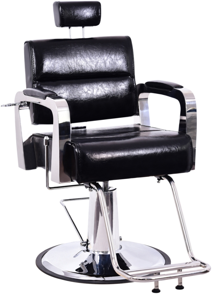 Barberpub Friseurstuhl Friseursessel Bedienungsstuhl Friseureinrichtung 3127BK Bild 1