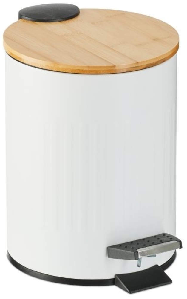 Bad Mülleimer 3 l mit Bambusdeckel Bild 1