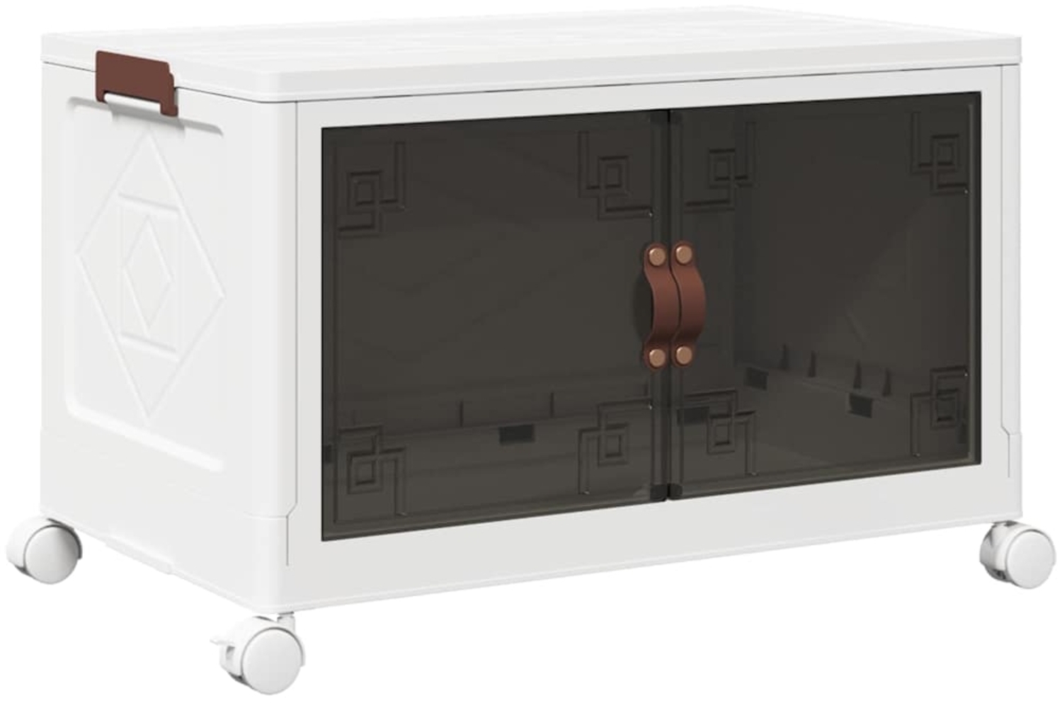 vidaXL Aufbewahrungsbox mit Rädern Stapelbar 75 L 64x40x41 cm 4012366 Bild 1