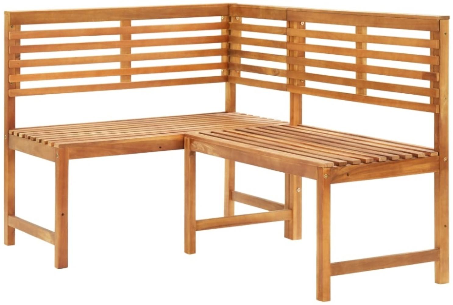 vidaXL Garten-Eckbank 140 cm Massivholz Akazie 312422 Bild 1