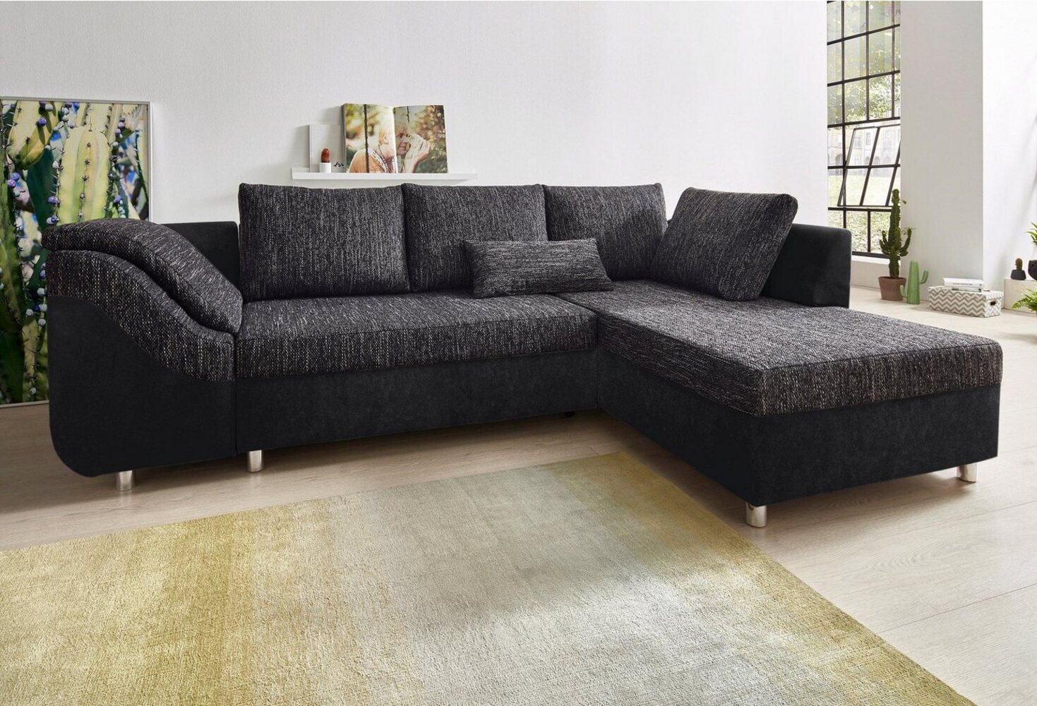 COLLECTION AB Ecksofa Sally L-Form, mit und ohne Bettfunktion, inklusive loser Rücken- und Zierkissen Bild 1