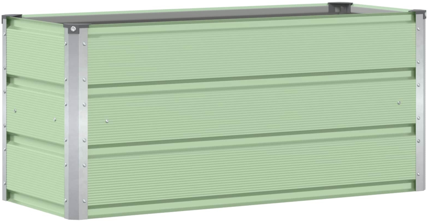 vidaXL Pflanzkübel Grün 100 x 40 x 45 cm Stahl 42018236 Bild 1