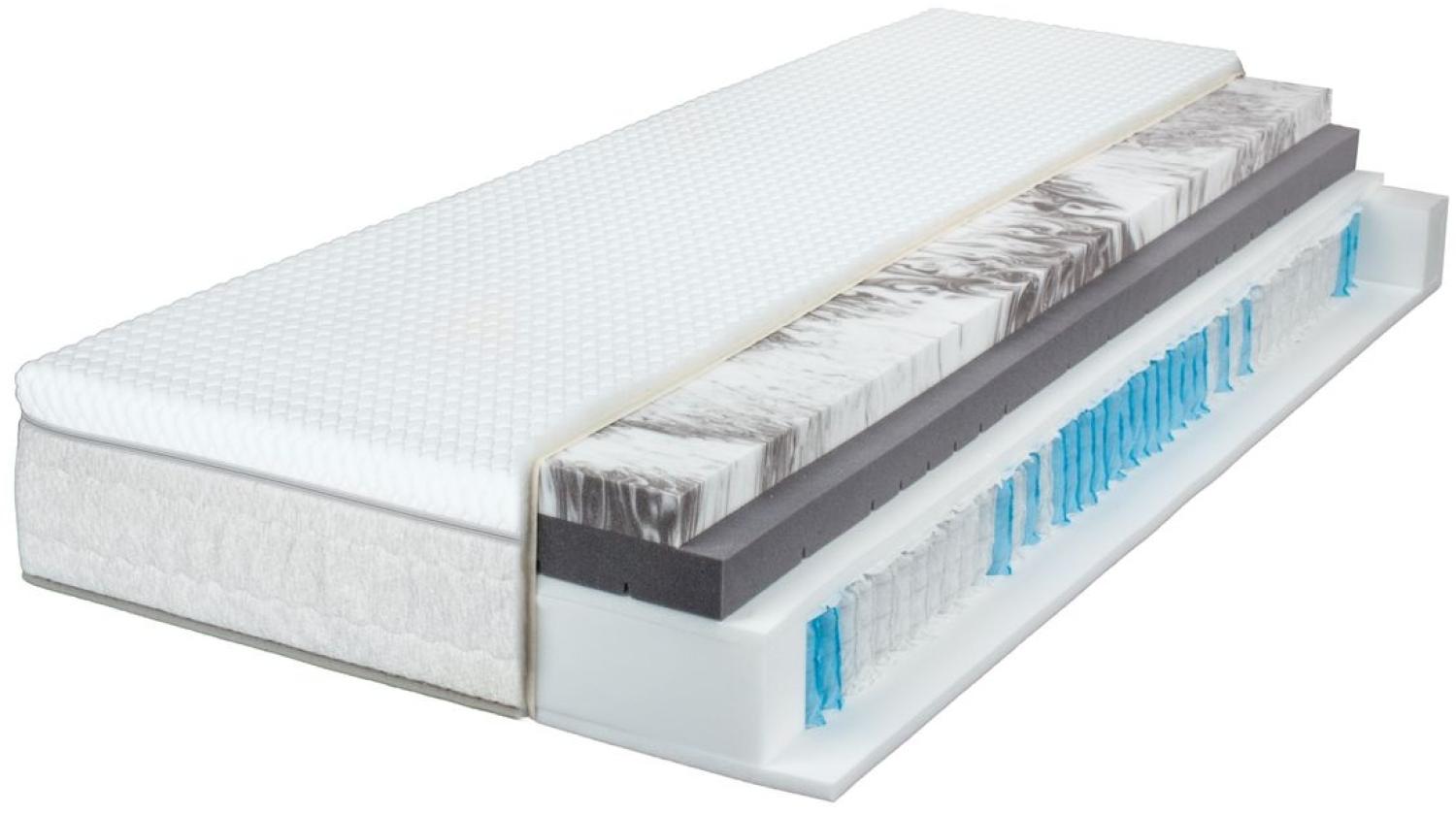 Breckle 'Sinfonia 1000 TFK Gel Turn' 7-Zonen Boxspring-Matratze H2/H3 inkl. integrierter Wendetopper, 140x200 cm Bild 1