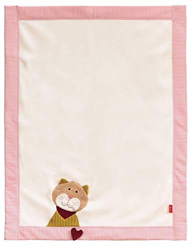 Sigikid 'Urban Baby Edition' Kuscheldecke Katze beige/rosa Bild 1