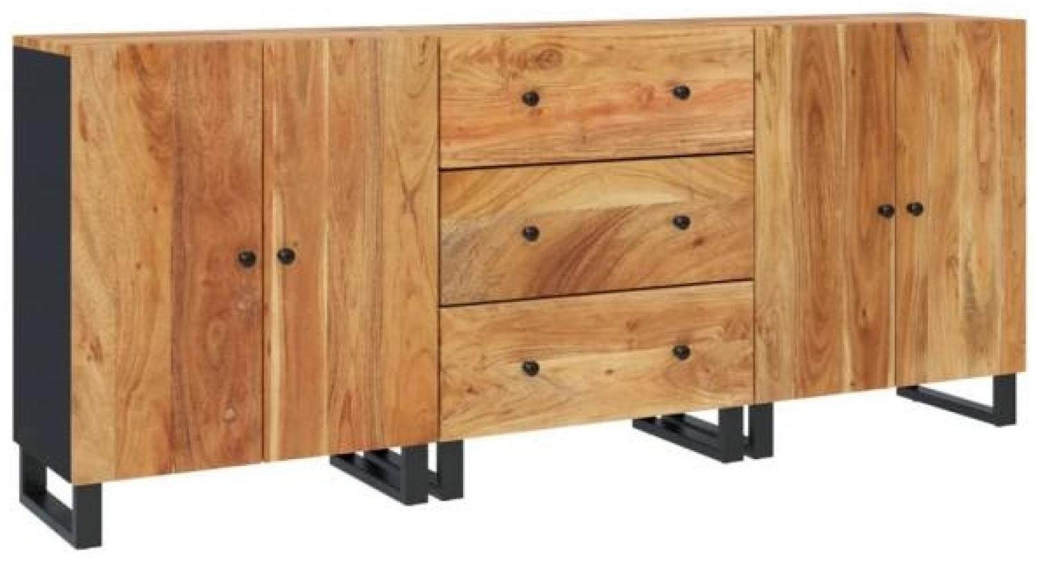 3-tlg. Sideboards Altholz Massiv Natur Bild 1