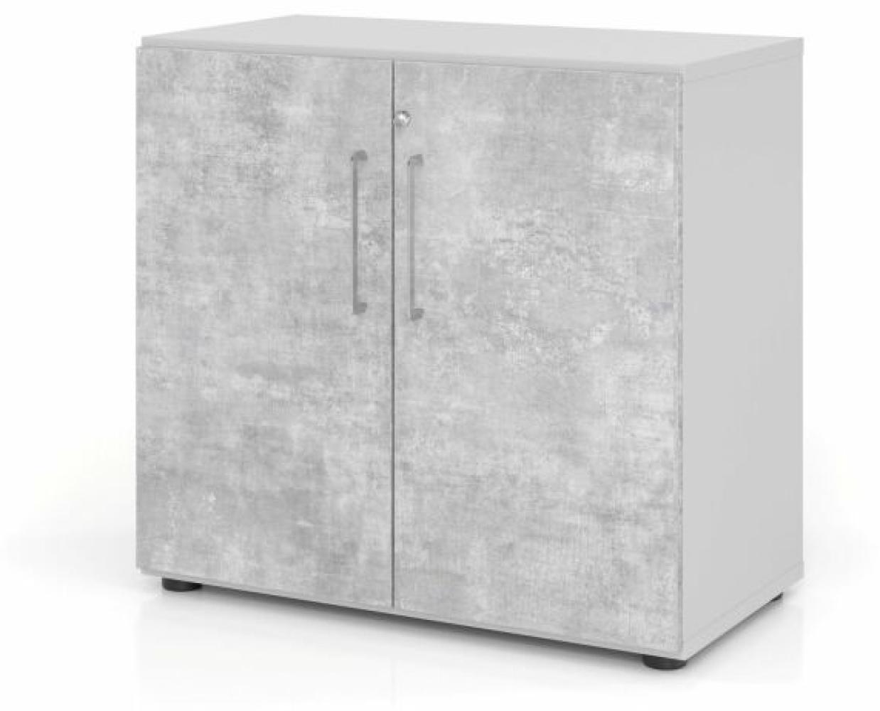 Serie 9' Schrank, Grau/Beton, BxTxH 80 x 42 x 74,8 cm Bild 1