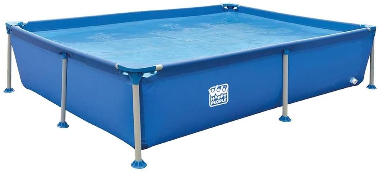 Wehnke - Happy People 77516 - Stahlrahmen / Frame Pool rechteckig 228 x 159 x 42 cm, blau - ohne Pumpe Bild 1