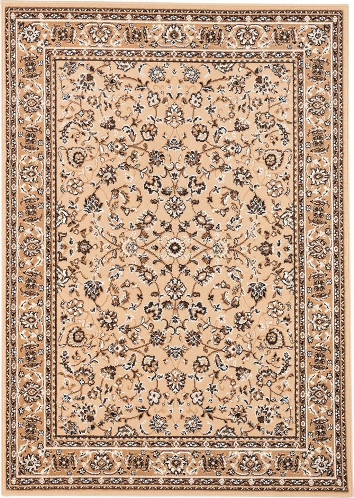 Pergamon Orientteppich Orient Teppich Trendline Beige Bordüre, Rechteckig, Höhe: 8 mm Bild 1
