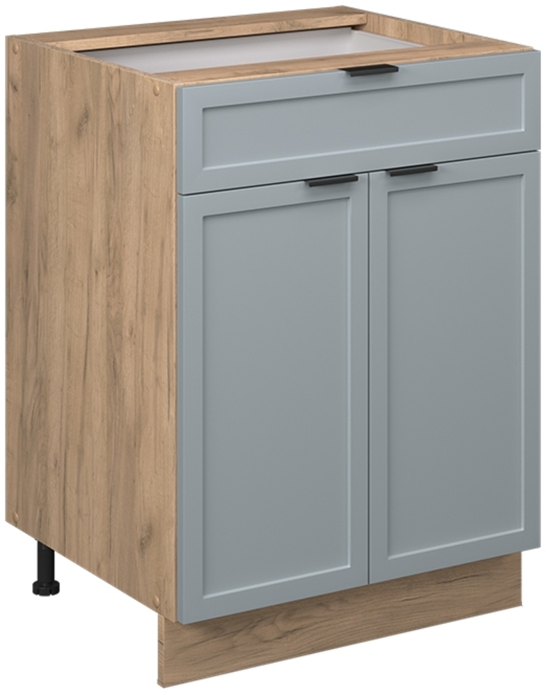 Vicco Küchenunterschrank Hellblau-grau 60 cm mit Schublade, ohne Arbeitsplatte, Fame-Line Bild 1