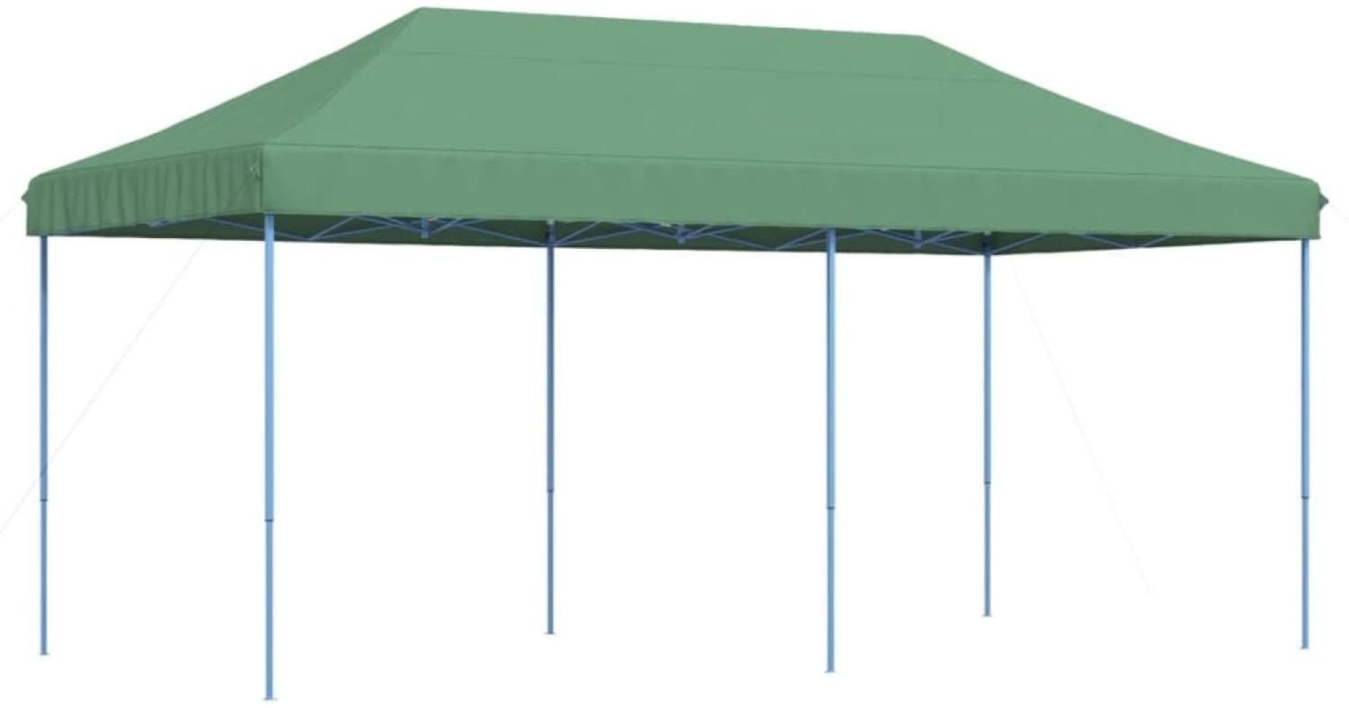 vidaXL Pop-Up Partyzelt, faltbar, Stahl / PE, Grün, ohne Seitenteile, 315 x 580 x 292 cm Bild 1