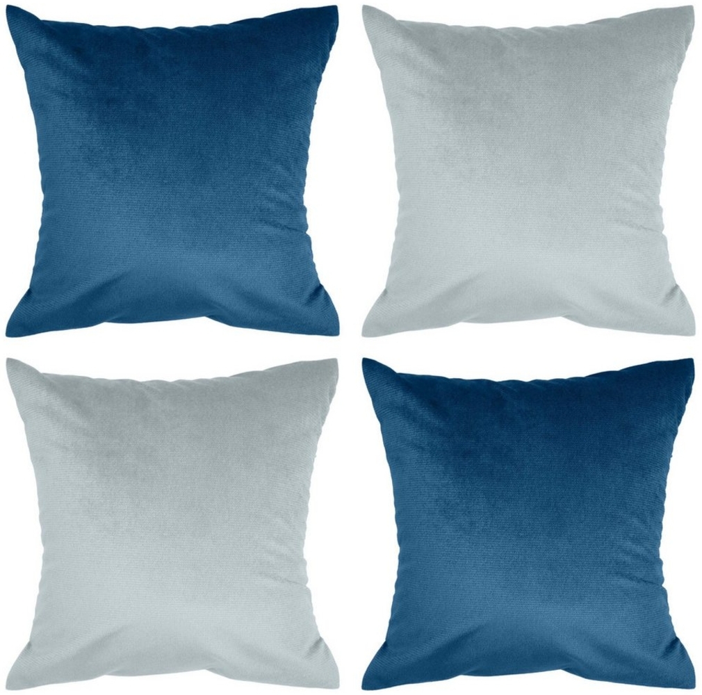 Amilian Kissenbezüge - 4er Set Kissenbezug - Zierkissenbezüge - Kissenhüllen, (4 Stück), 40x40 cm, Kissenhülle für Kissen, Zierkissen, Sofakissen, Dekokissen Bild 1