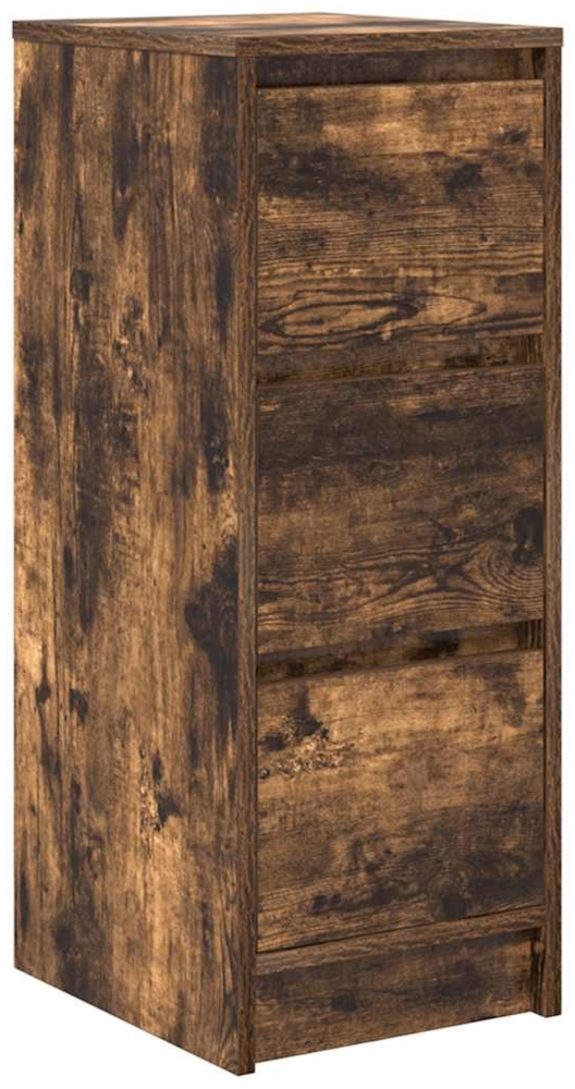 vidaXL Sideboard Räuchereiche 29,5x34x76 cm Holzwerkstoff 861638 Bild 1