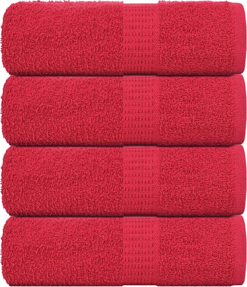 Seiftücher 4 Stk. Rot 30x30 cm 360 g/m² 100% Baumwolle 136921 Bild 1