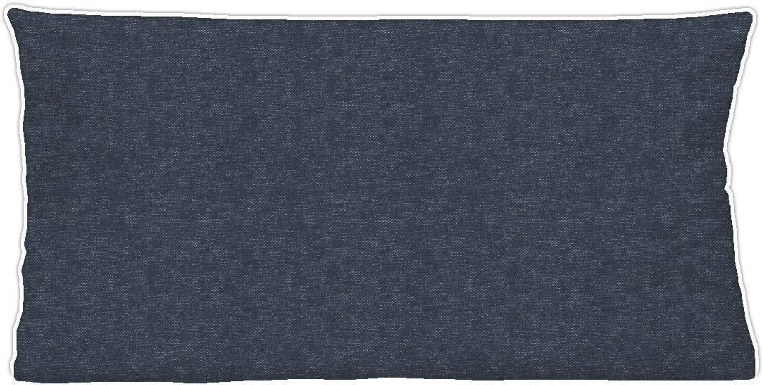 biberna Melange-Flanell Kissenbezug 0840500 MELANGE UNI, marine, 1x 40x80 cm Bild 1