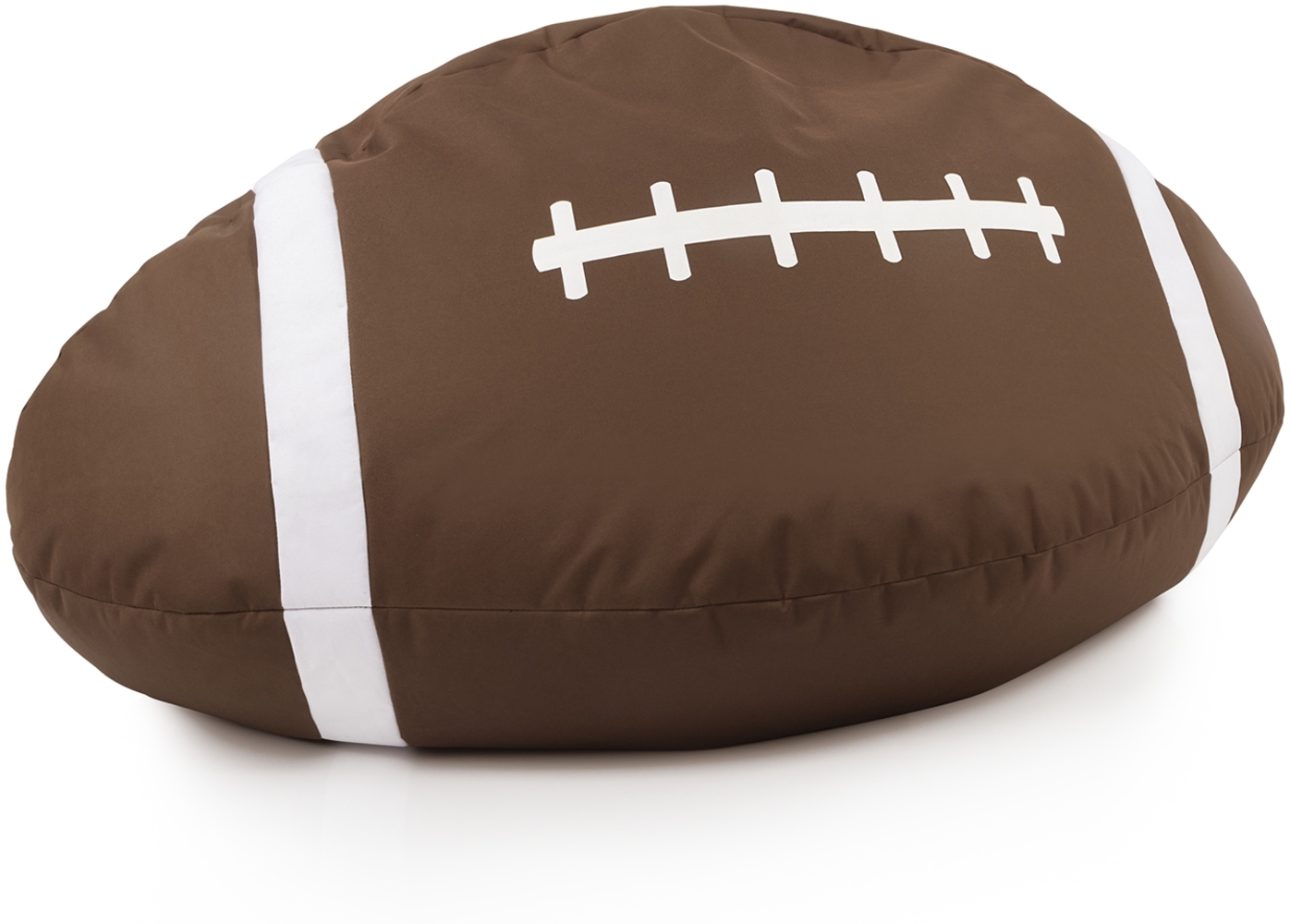 Lumaland Football-Sitzsack für In-& Outdoor, Polyester Braun, 80x160 cm Bild 1