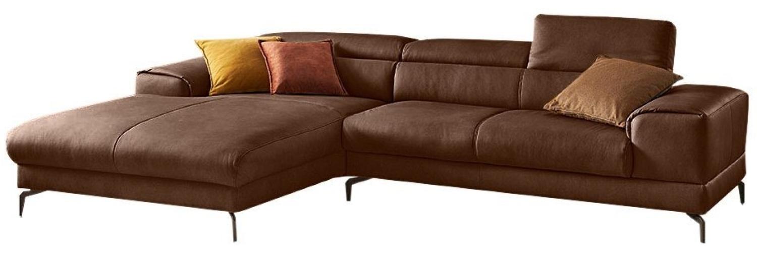 W.SCHILLIG Ecksofa piedroo, Kopfteilverstellung, wahlweise mit Sitztiefenverstellung, Breite 303cm Bild 1