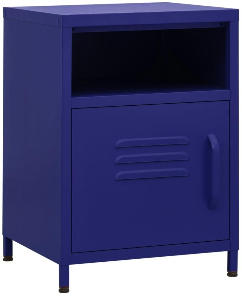 Nachttisch Marineblau 35 x 35 x 51 cm Stahl [336217] Bild 1