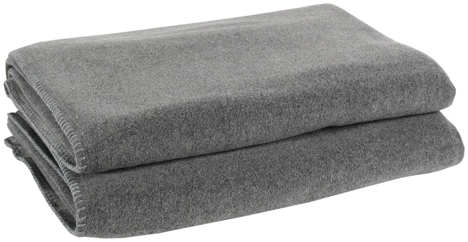 Zoeppritz Soft-Fleece medium grey mel. 180x220 103291-940 Bild 1