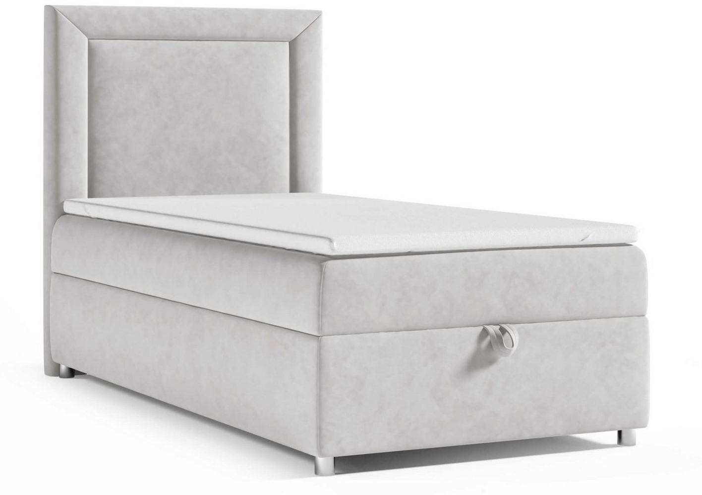 Best for Home Boxspringbett mit Bettkasten Trinity K3 SINGLE Bonell-Matratze inkl. 7 cm Topper (Einzelbett, Polsterbett mit gepolstertes Kopfteil, Jugendbett, Kinderbett versch. Größen, 70x200 80x200 90x200 100x200 cm), verschiedene Liefermöglichkeiten... Bild 1