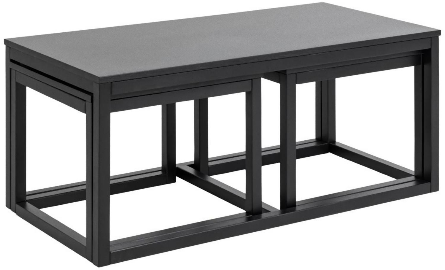 Cornus Couchtisch schwarz Couchtisch Beistelltisch Sofatisch Wohnzimmer Lounge Bild 1