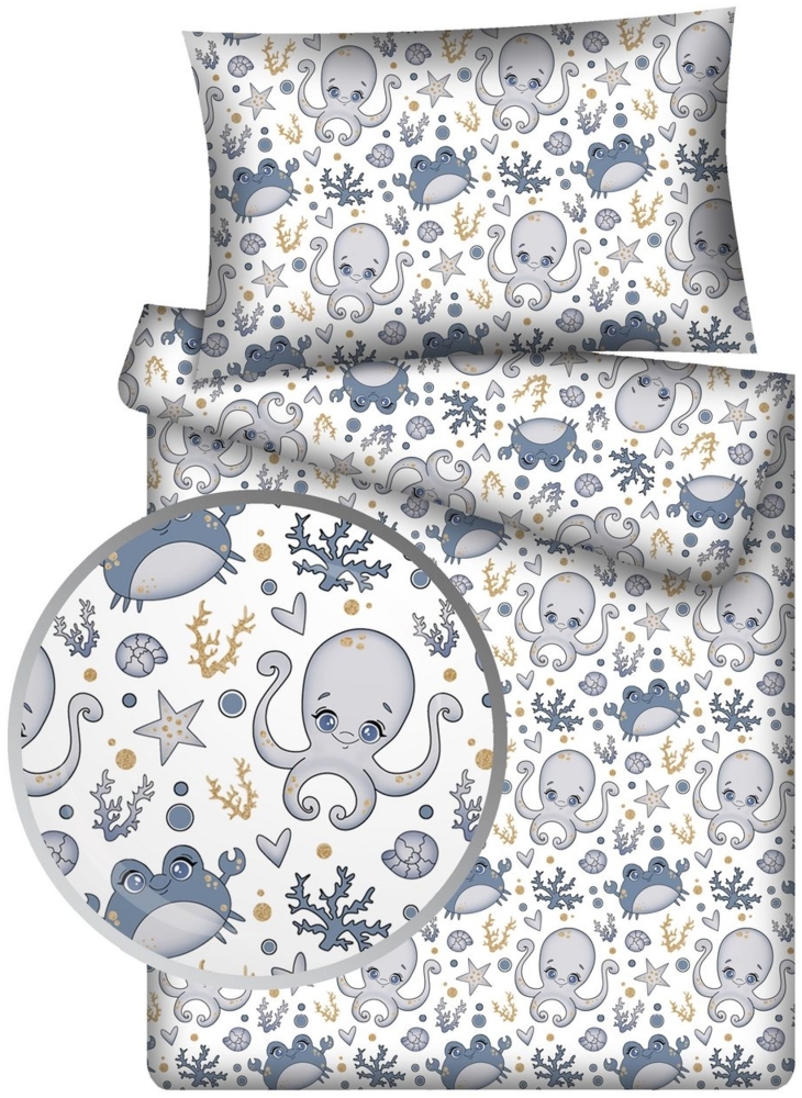 KiGATEX Kinderbettwäsche KiGATEX Set 2-teilig, 100x135 + 40x60 cm, für Mädchen + Jungen, 100% Baumwolle, weich & atmungsaktiv, waschbar bei 60°C Bild 1
