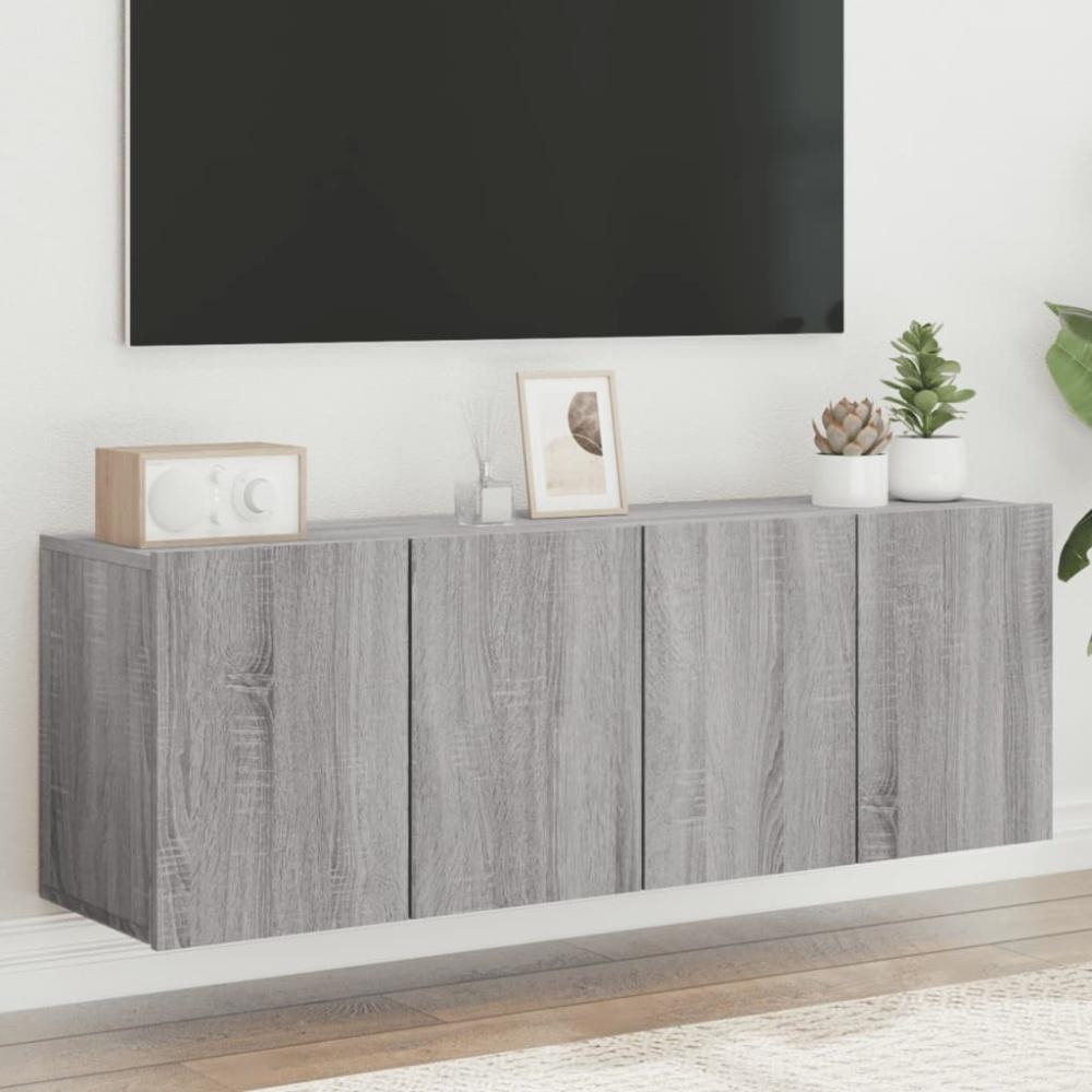 vidaXL TV-Wandschränke 2 Stk. Grau Sonoma 60x30x41 cm 836949 Bild 1