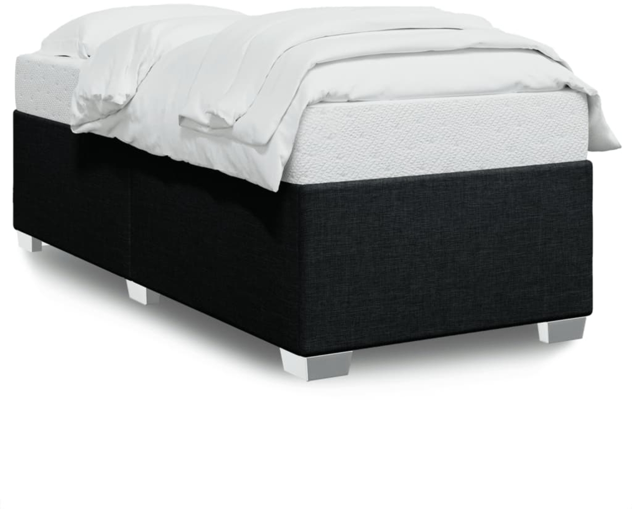 vidaXL Bettgestell ohne Matratze Schwarz 100x200 cm Stoff 3284452 Bild 1