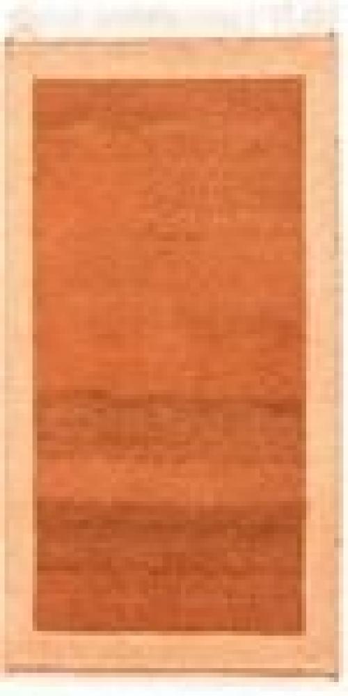 Morgenland Wollteppich - 140 x 70 cm - Orange Bild 1