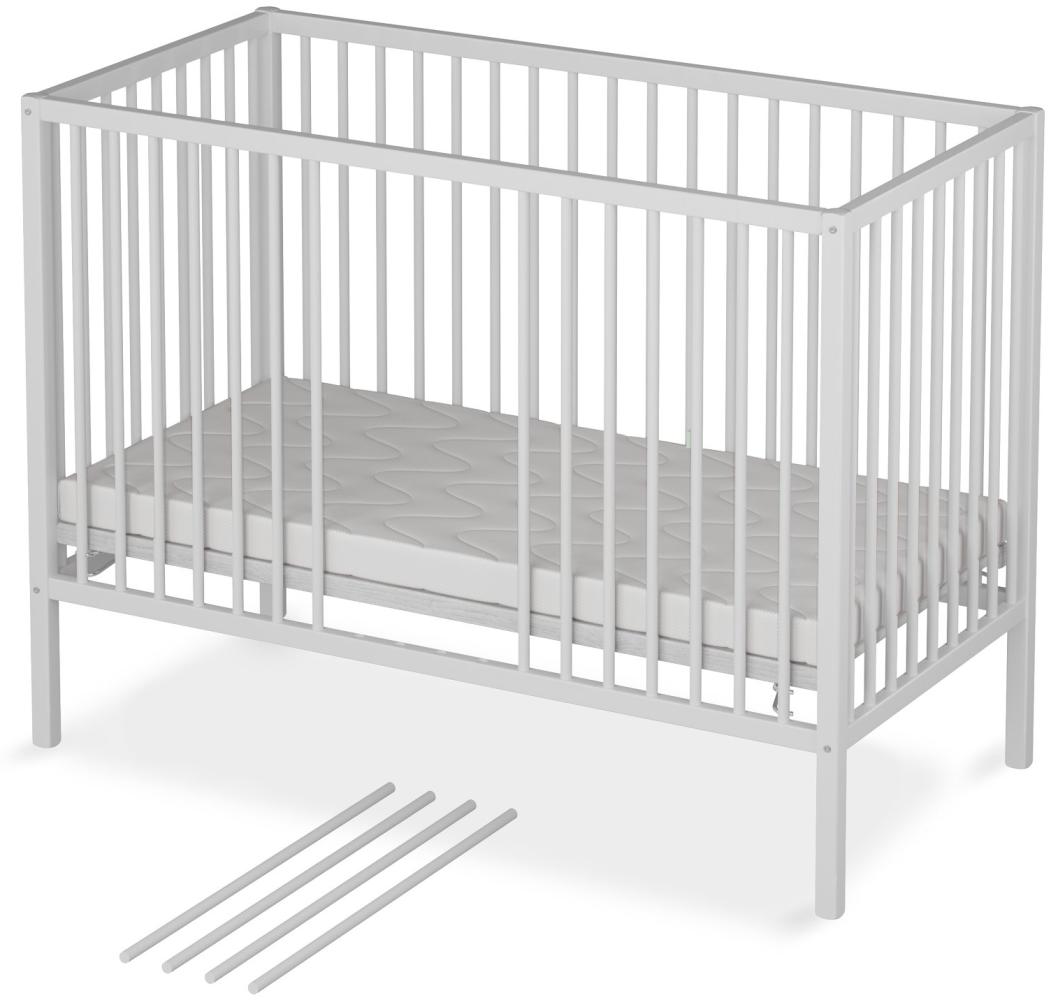 Sämann Babybett Sleepy 60x120 cm mit Matratze ECO comfort, weiß Bild 1