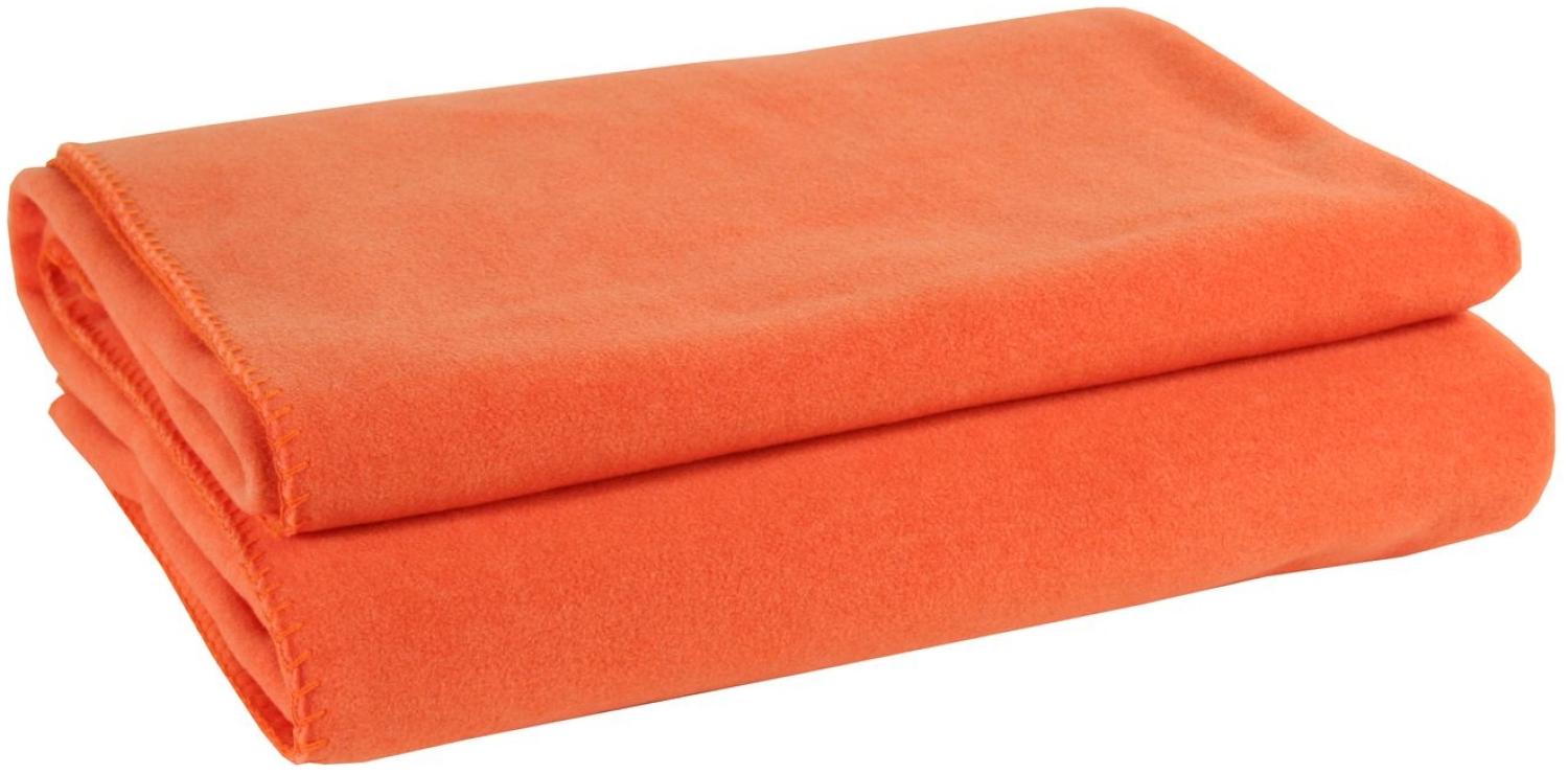 Zoeppritz Soft-Fleece papaya 160x200 103291-265 Bild 1