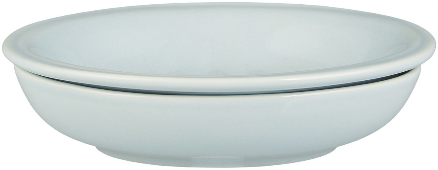 Ib Laursen - Seifenschale 2-tlg. mit Ablaufschale Keramik Hellblau 1970-26 Bild 1