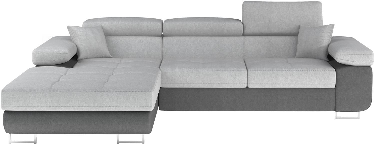 Armando, Ecksofa, Eckcouch, Grau Bild 1