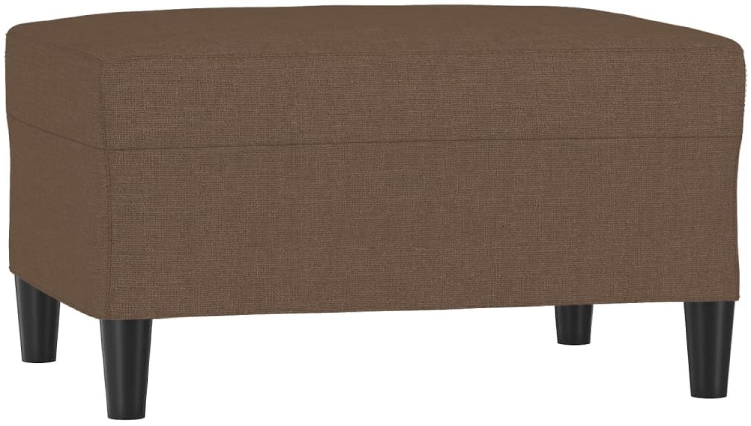 vidaXL Fußhocker Braun 70 x 55 x 41 cm Stoff [349306] Bild 1