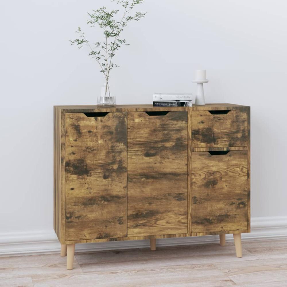 vidaXL Sideboard Räuchereiche 90x30x72 cm Holzwerkstoff 326821 Bild 1