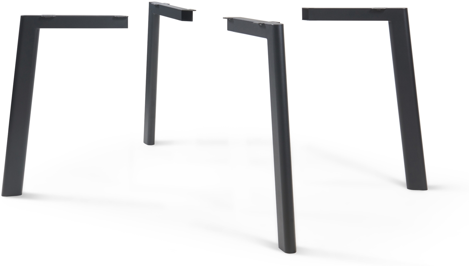 Tischbeine Hostang 4er-Set 50x8x71 cm Schwarz [en. casa] Bild 1