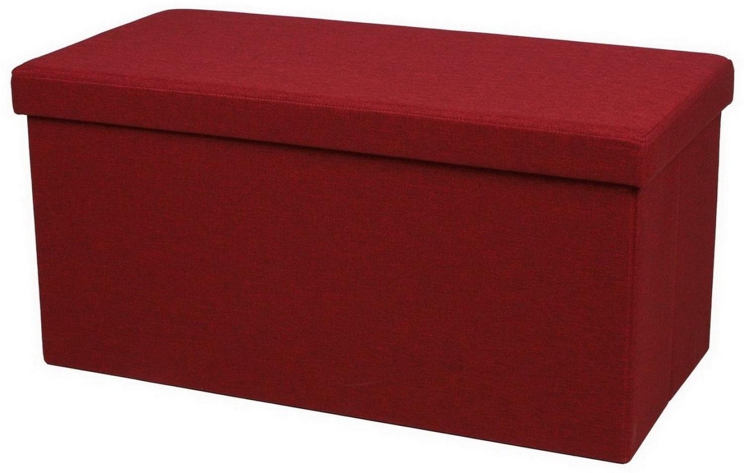 Urban Living Sitztruhe Sitzbank mit Aufbewahrungsbox TISSU Sitzhocker Sitz-Bank, abnehmbare Sitzfläche - bequemer Sitz Bild 1