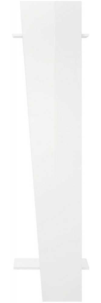 Dmora Eingangsmöbel Allinko, Moderner Multifunktionseingang, Mehrzweckschrank für die Eingangshalle, 100 % Made in Italy, 50 x 30 x 200 cm, glänzendes Weiß, Bild 1