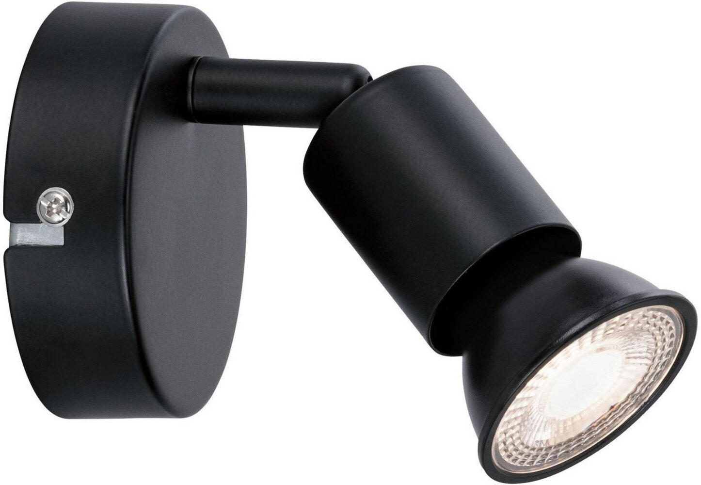 Paulmann 66755 Strahler Carolina 1-flammig max. 1x10W GU10 Schwarz matt ohne Leuchtmittel Bild 1