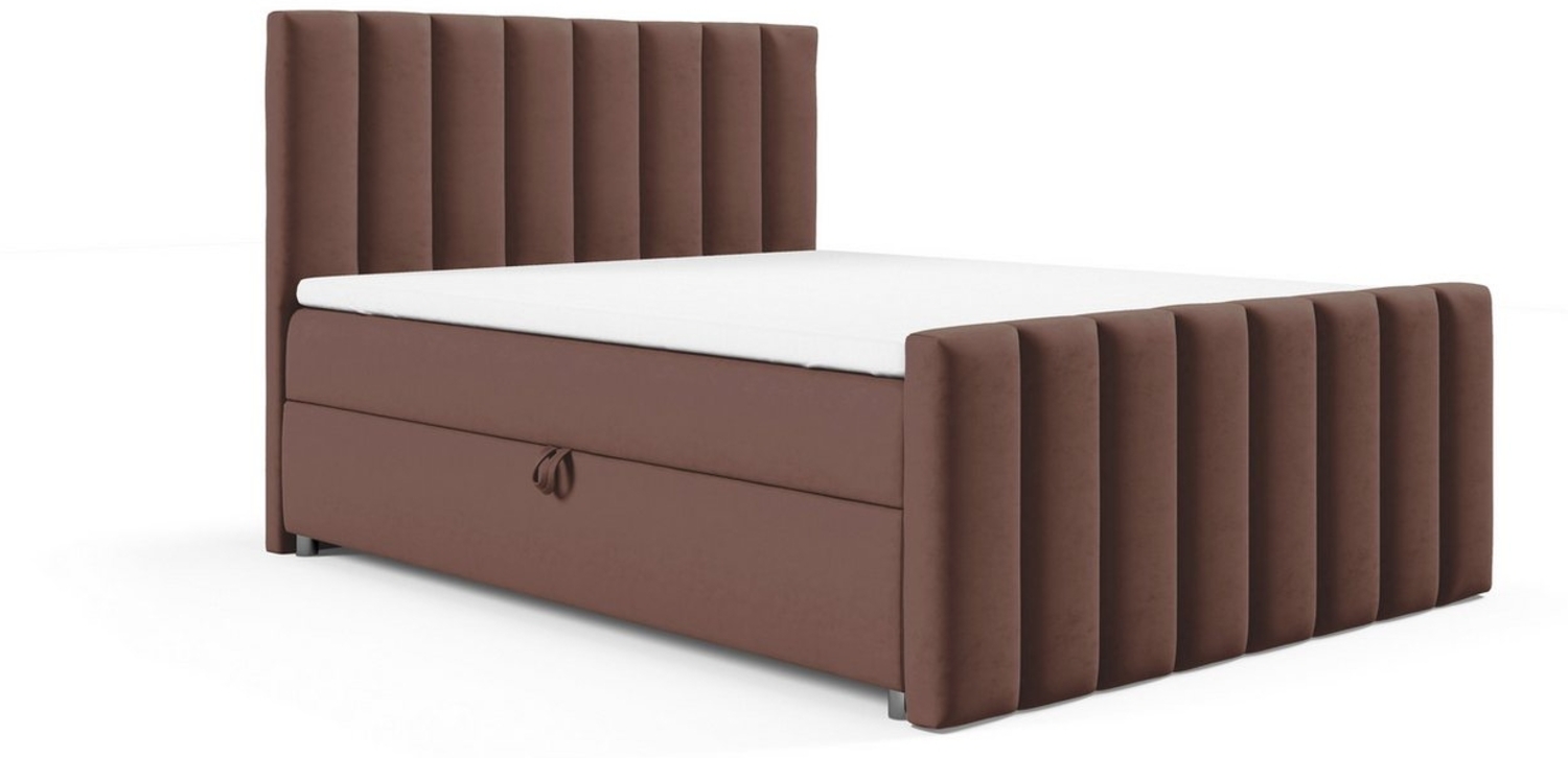 Best for Home Boxspringbett mit Bettkasten Trinity K10 Lux, mit Bettkasten, inkl. 7 cm Topper (140x200 160x200 180x200 200x200 cm), Verschiedene Liefermöglichkeiten, TOP Preis-Leistungs-Verhältnis Bild 1