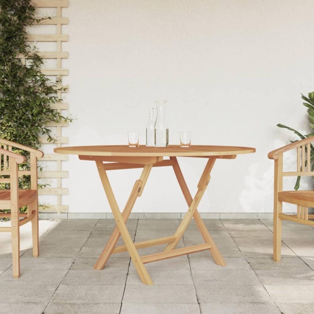 vidaXL Gartentisch Klappbar Ø 110x75 cm Massivholz Teak 362618 Bild 1