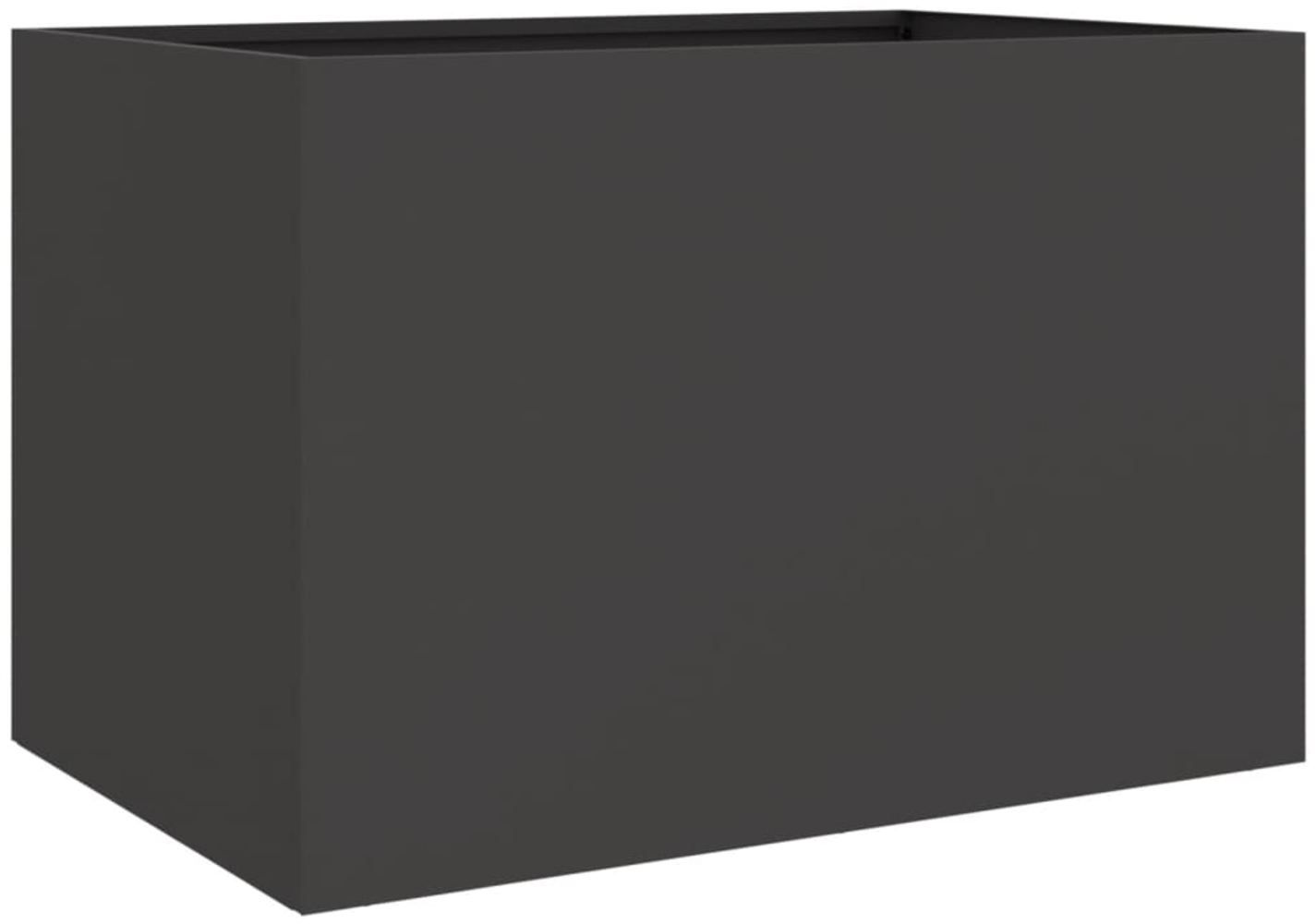 vidaXL Pflanzkübel Schwarz 62x40x39 cm Stahl 841595 Bild 1