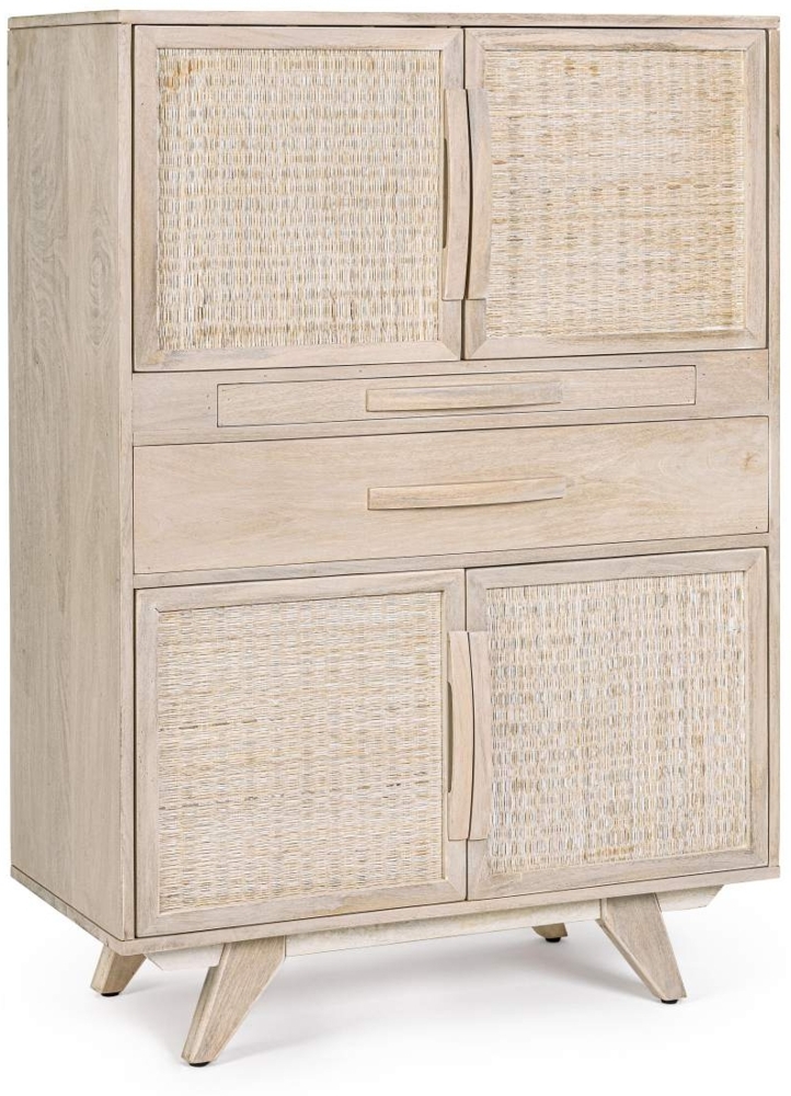 Barschrank Sahana aus Mangoholz Bild 1