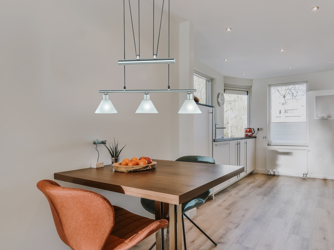 Pendelleuchte Pendellampe Deckenleuchte Balkenpendel 3 x E14 max. 40 Watt Bild 1