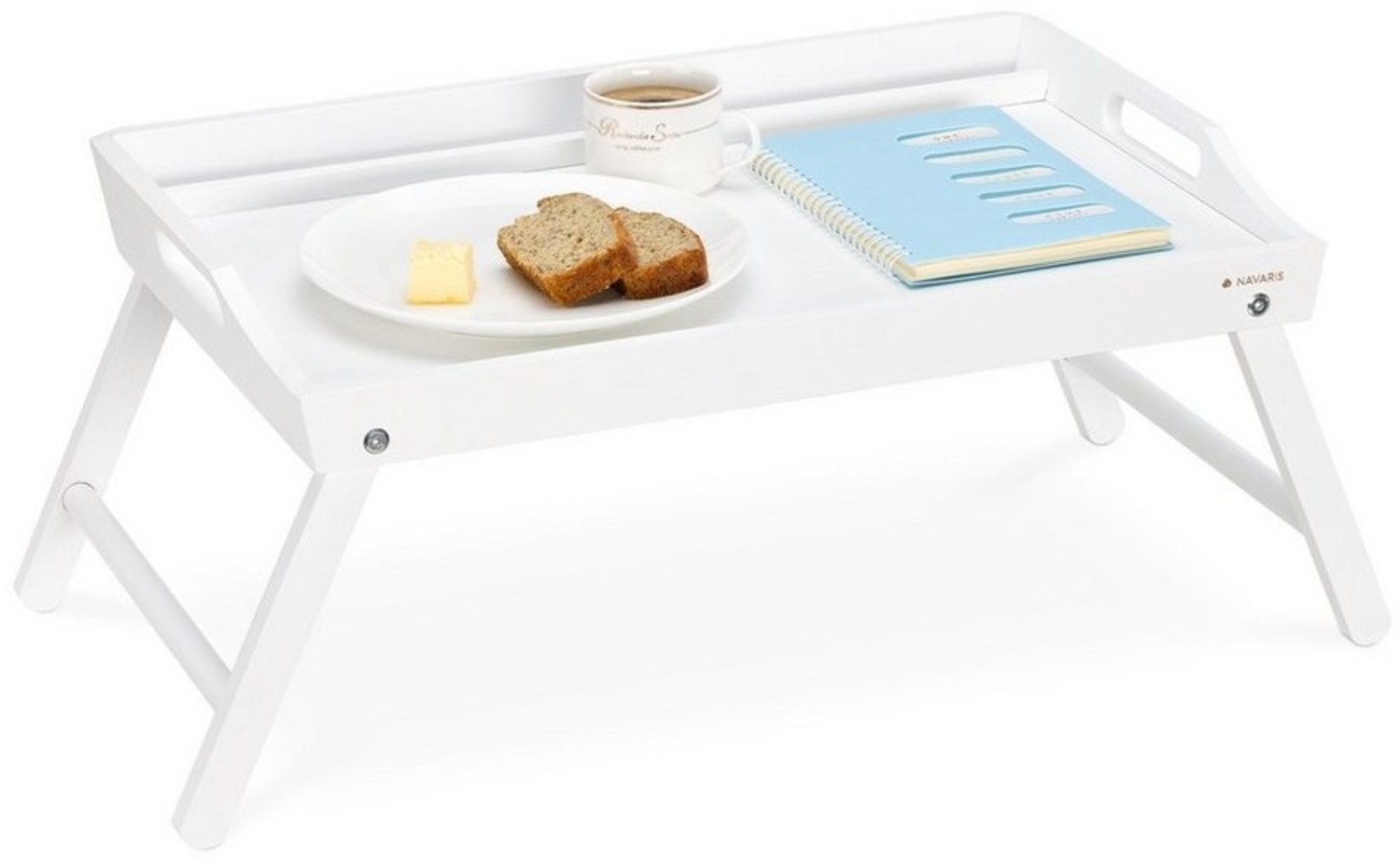 Navaris Tabletttisch Klappbarer Serviertisch - Esstablett Laptoptisch - Tray (1-St) Bild 1