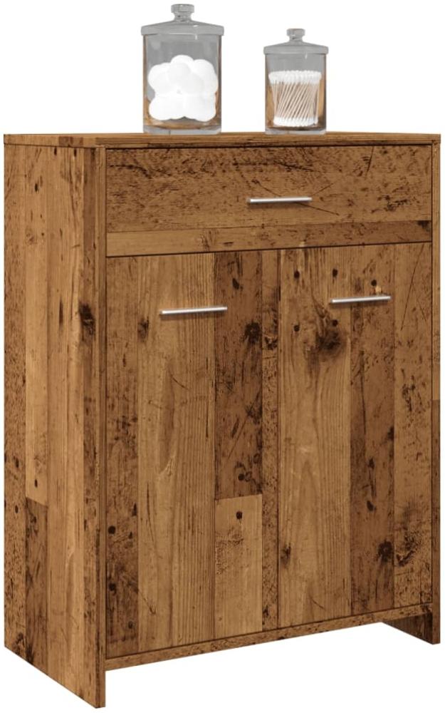 vidaXL Badschrank Altholz-Optik 60x33x80 cm Holzwerkstoff 856287 Bild 1