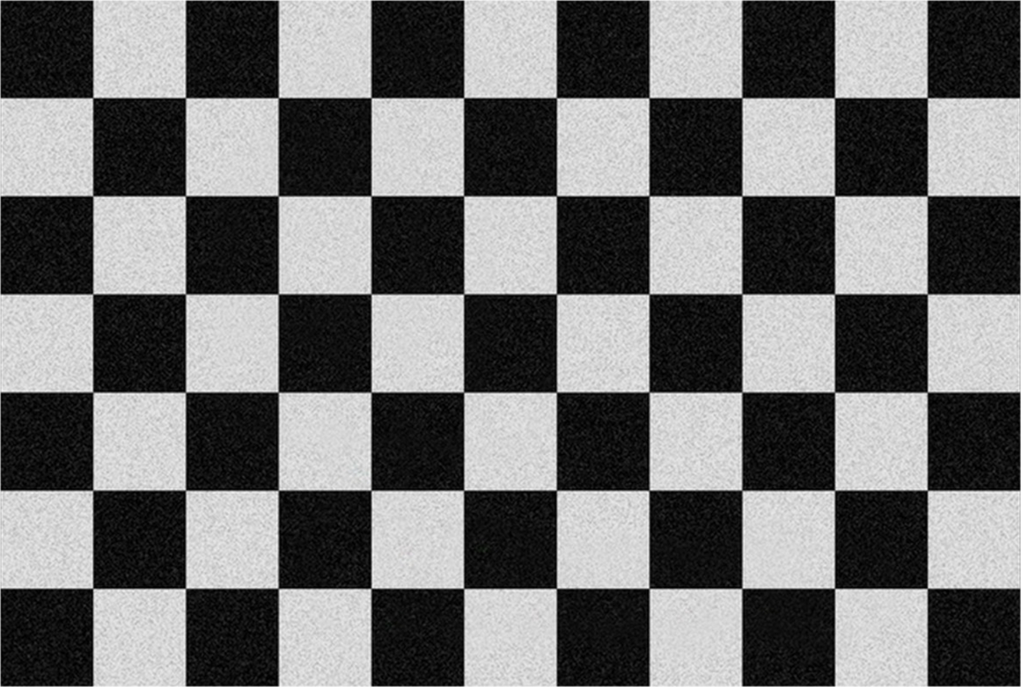 Rockbites - Fußmatte Türmatte "Checkered" Kariert Schwarz Weiß Nr. 178 (100997)* Bild 1